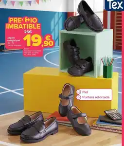 Carrefour Tex - zapato colegial piel oferta