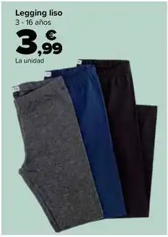 Carrefour Legging liso oferta