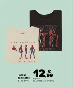 Carrefour Pack 2 camisetas oferta