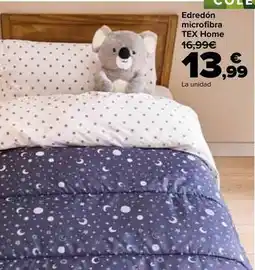 Carrefour Tex home - edredon microfibra oferta