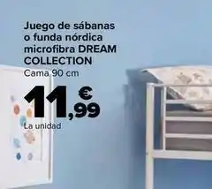 Carrefour Tex home - juego de sabanas o funda nordica microfibra dream collection oferta