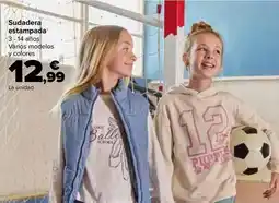 Carrefour Tex - sudadera estampada oferta