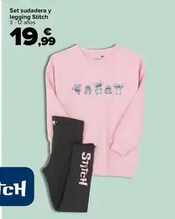 Carrefour Set sudadera y legging stitch oferta