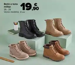 Carrefour Tex - botin o bota militar oferta