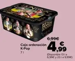 Carrefour Caja ordenacion k-pop oferta