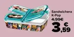 Carrefour Sandwichera k-pop oferta