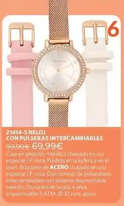 Cristian Lay Oro - reloj con pulseras intercambiables oferta