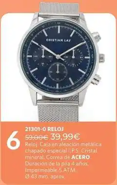 Cristal - 21301-0 reloj