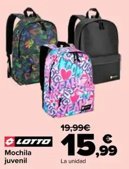 Carrefour Lotto Mochila juvenil oferta