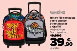 Carrefour Trolley fijo compacto doble cuerpo Street Basket o Graffiti oferta