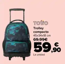 Carrefour Totto trolley compacto oferta