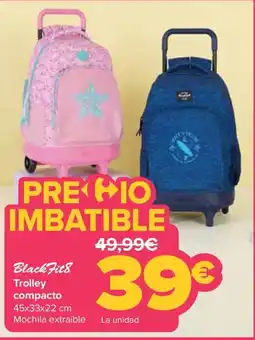 Carrefour BlackFit8 Trolley compacto oferta