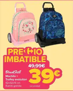 Carrefour BlackFit8 Mochila + Trolley evolution oferta