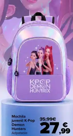 Carrefour Kpop demon hunters mochila juvenil oferta
