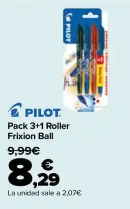 Carrefour Pilot pack 3+1 roller frixion ball oferta