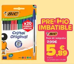 Carrefour Bic cristal original oferta
