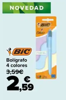 Carrefour Bic bolígrafo 4 colores oferta