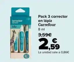 Carrefour Carrefour corrector en lápiz oferta