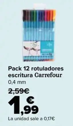 Carrefour Carrefour rotuladores escritura oferta