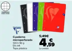 Carrefour Clairefontaine cuaderno microperforado oferta