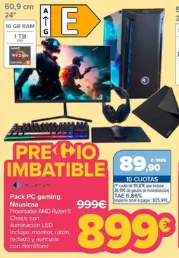 Carrefour Millennium Pack PC gaming Nausicaa oferta