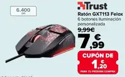 Carrefour Trust ratón gxt113 felox oferta