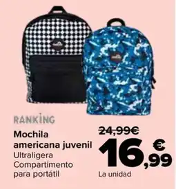 Carrefour Mochila americana juvenil oferta