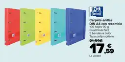 Carrefour Oxford carpeta anillas oferta