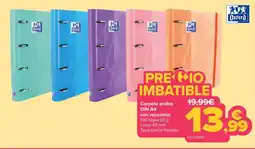 Carrefour Oxford carpeta anillas DIN A4 oferta