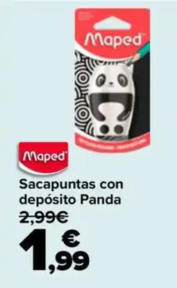 Carrefour Maped sacapuntas con depósito Panda oferta