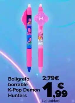 Carrefour Bolígrafo borrable K-Pop Demon Hunters oferta