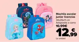 Carrefour Mochila escolar junior licencias oferta