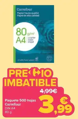 Carrefour Carrefour papel a4 oferta