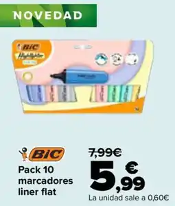 Carrefour Bic marcadores liner flat oferta