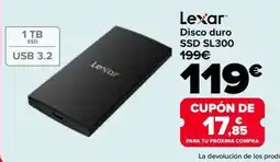 Carrefour Lexar disco duro ssd sl300 oferta