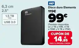 Carrefour WD Disco duro Elements oferta