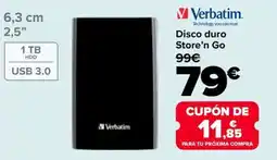 Carrefour Verbatim Disco duro Store'n Go oferta
