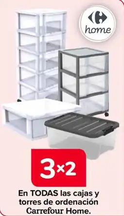 Carrefour Carrefour Home cajas y torres de ordenación oferta