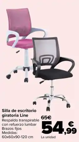 Carrefour Line silla de escritorio giratoria oferta