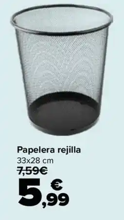 Carrefour Papelera rejilla oferta