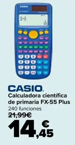 Carrefour Casio calculadora cientifica de primaria fx-55 plus oferta