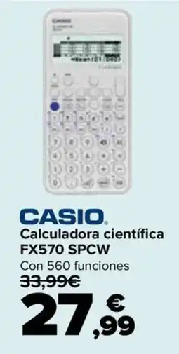 Carrefour Casio calculadora cientifica fx570 spcw oferta