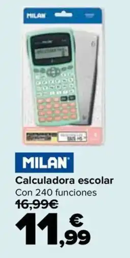 Carrefour Milan calculadora escolar oferta