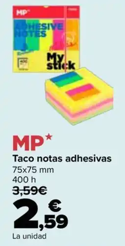Carrefour Mp taco notas adhesivas oferta