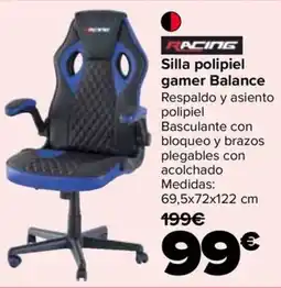 Carrefour Racing silla polipiel gamer balance oferta