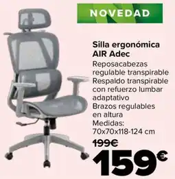 Carrefour Adec silla ergonómica air oferta