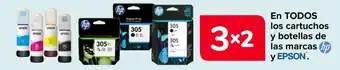 Epson hp cartuchos y botellas de las marcas
