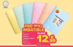 Carrefour Cervantes cuaderno espiral oferta