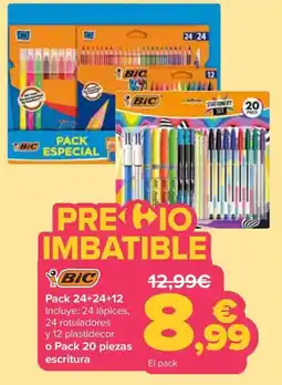 Carrefour Bic pack 24+24+12 oferta