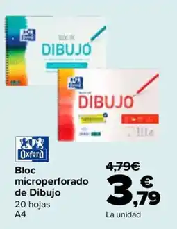 Carrefour Oxford bloc microperforado de dibujo oferta
